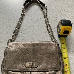 Coach pewter chain over the shoulder or crossbody purse. Great condition.